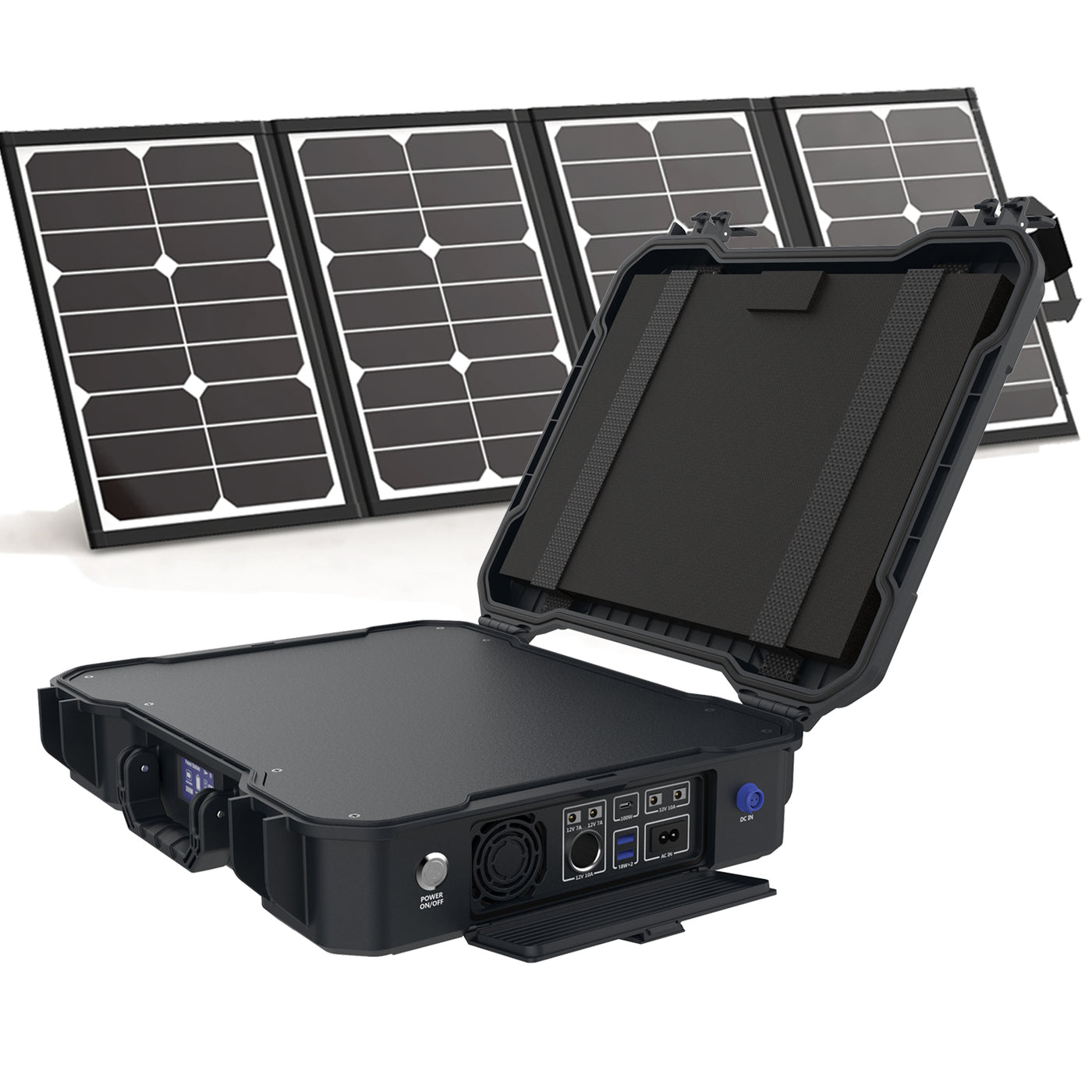 MONTEK X1000 Solar Generator 1000W With 80W Solar Panel (Black)