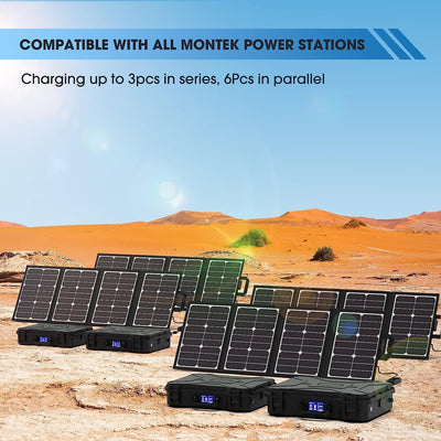 MONTEK SP80 80W Sunpower Solar Panel (Fit-in MONTEK X1000 Portable Power Station)